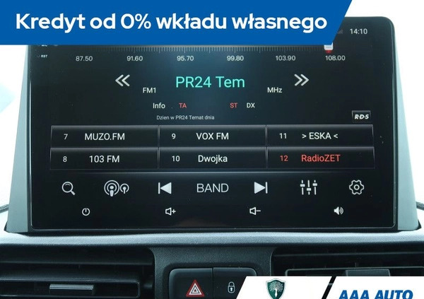 Peugeot Rifter cena 58000 przebieg: 143334, rok produkcji 2019 z Witnica małe 172